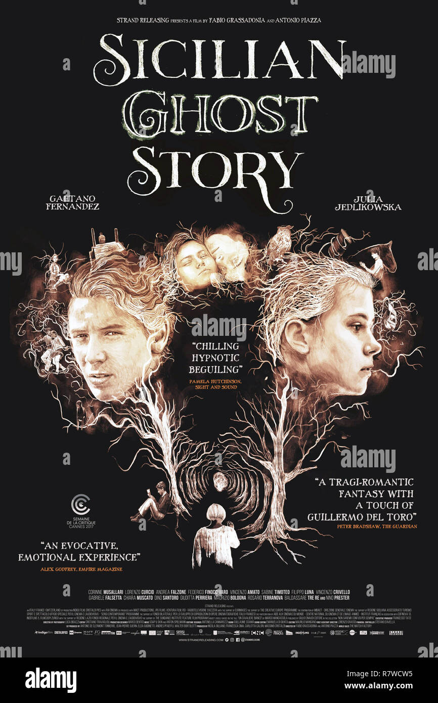 SICILIAN GHOST STORY, US poster, large heads from left Gaetano Fernandez, Julia Jedlikowska