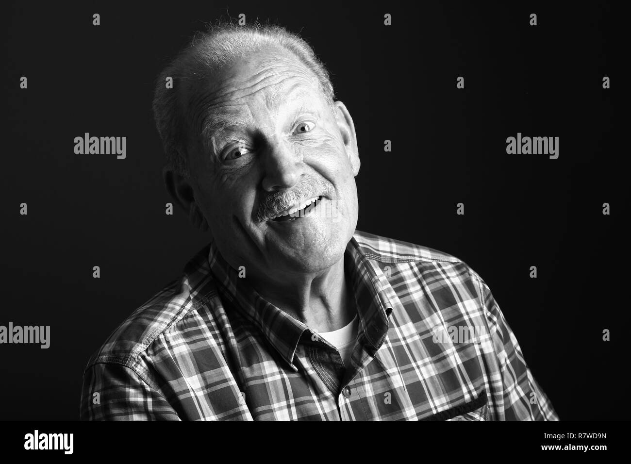 80 years old man Black and White Stock Photos & Images - Alamy