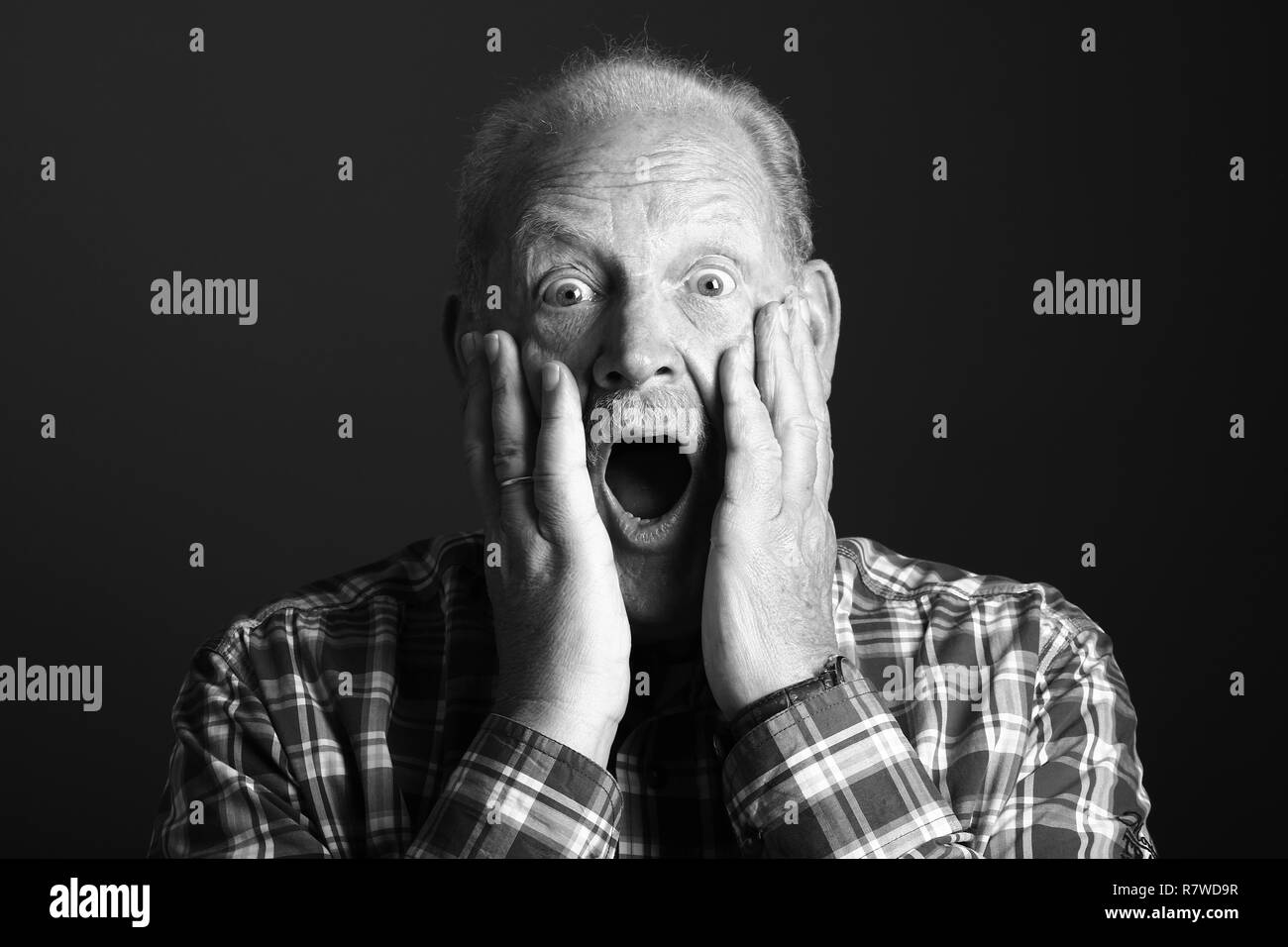 Portrait of a Beautiful old man Stock Photo - Alamy