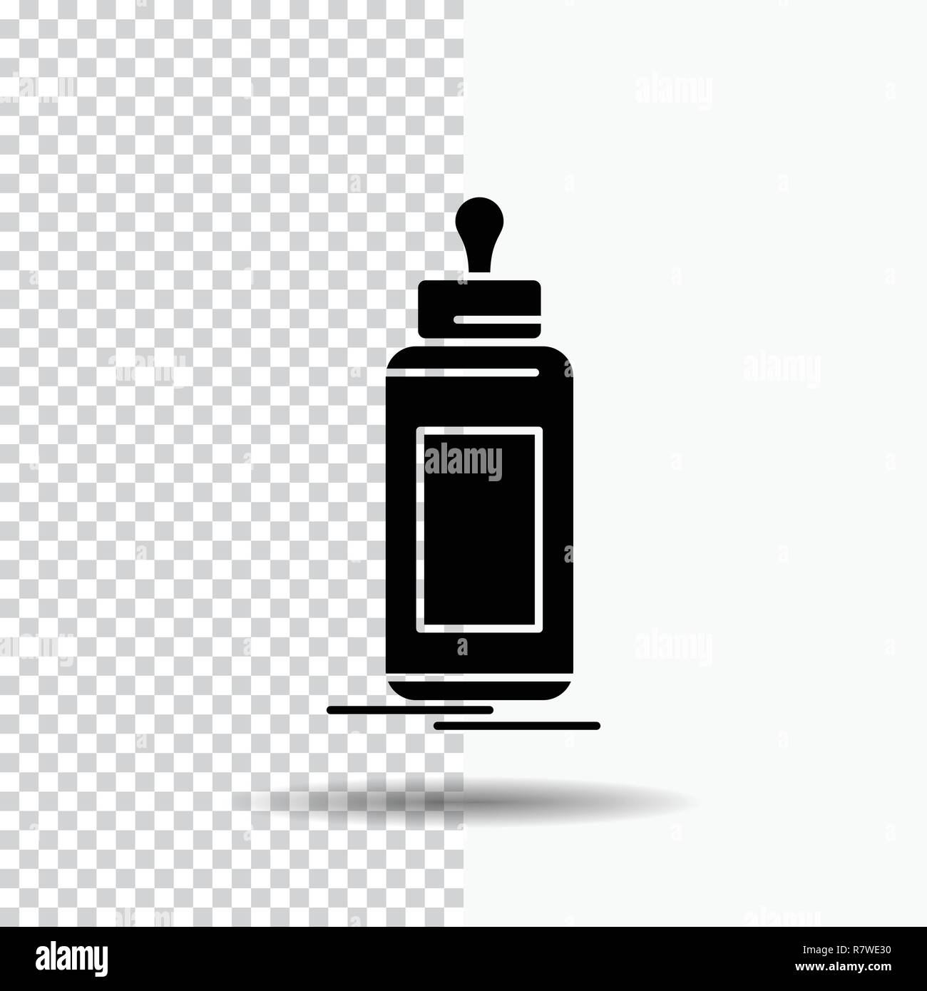 Feeder Bottle Child Baby Milk Glyph Icon On Transparent