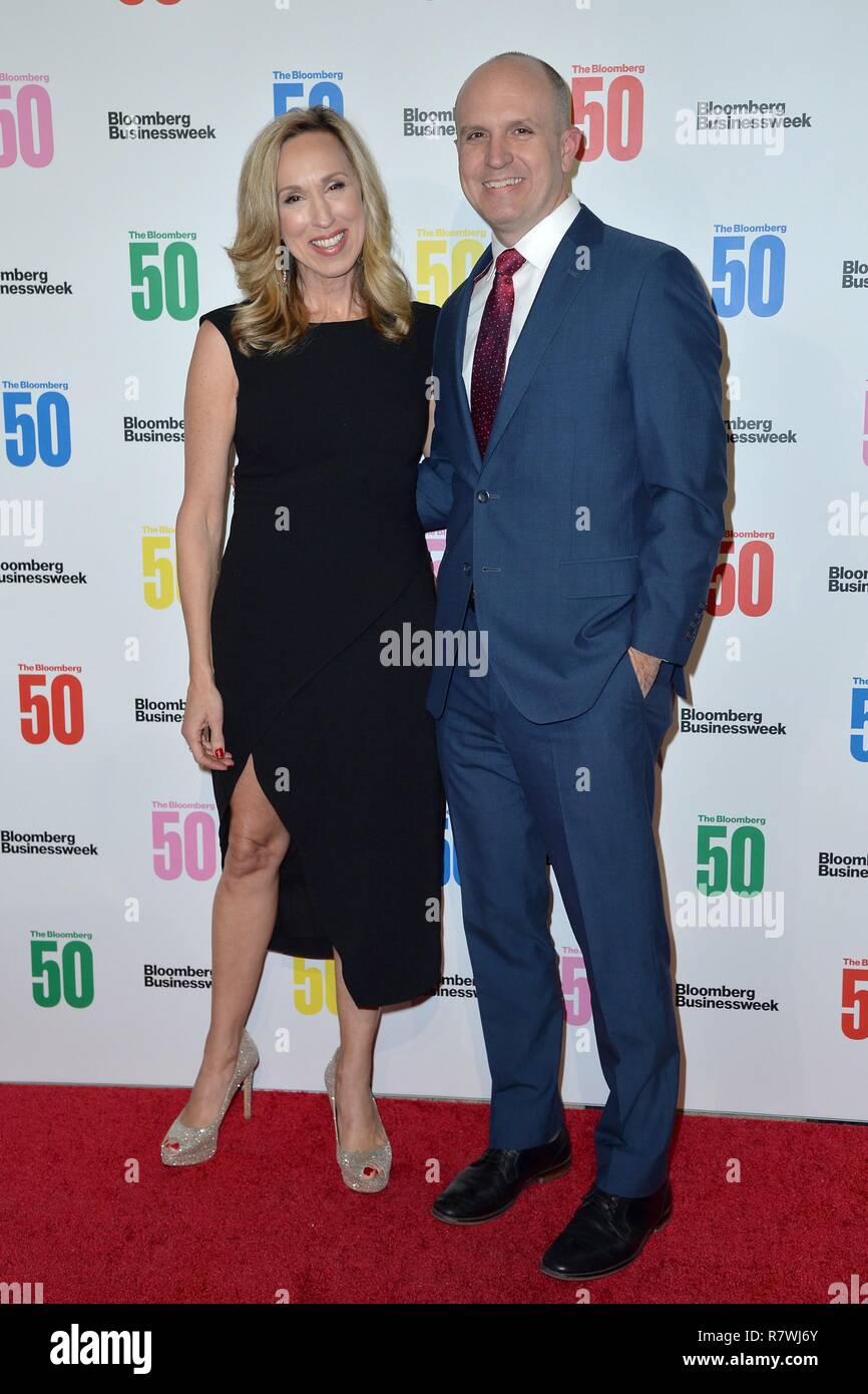 Carol Masson, Jason Kelly at arrivals for The Bloomberg 50 - Icons And Innovators Who Changed Global Business In 2018, Cipriani 25 Broadway, New York, NY December 10, 2018. Photo By: Kristin Callahan/Everett Collection Stock Photo