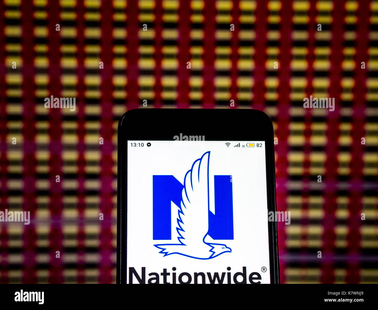 Kiev, Ukraine. 11th Dec, 2018. Nationwide Mutual Insurance Company logo seen displayed on smart phone. Credit: Igor Golovniov/SOPA Images/ZUMA Wire/Alamy Live News Stock Photo