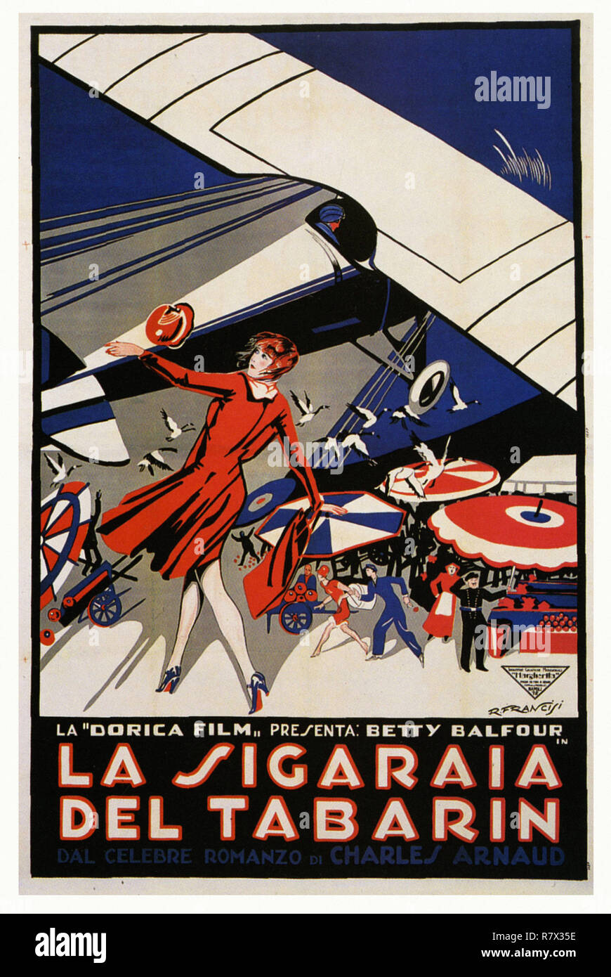 La Sigaraia Del Tabarin - Vintage Travel Poster Stock Photo