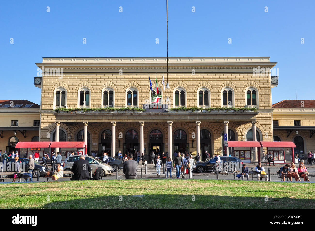 Central Railway Station and access area, Bologna, Italy Stock Photo