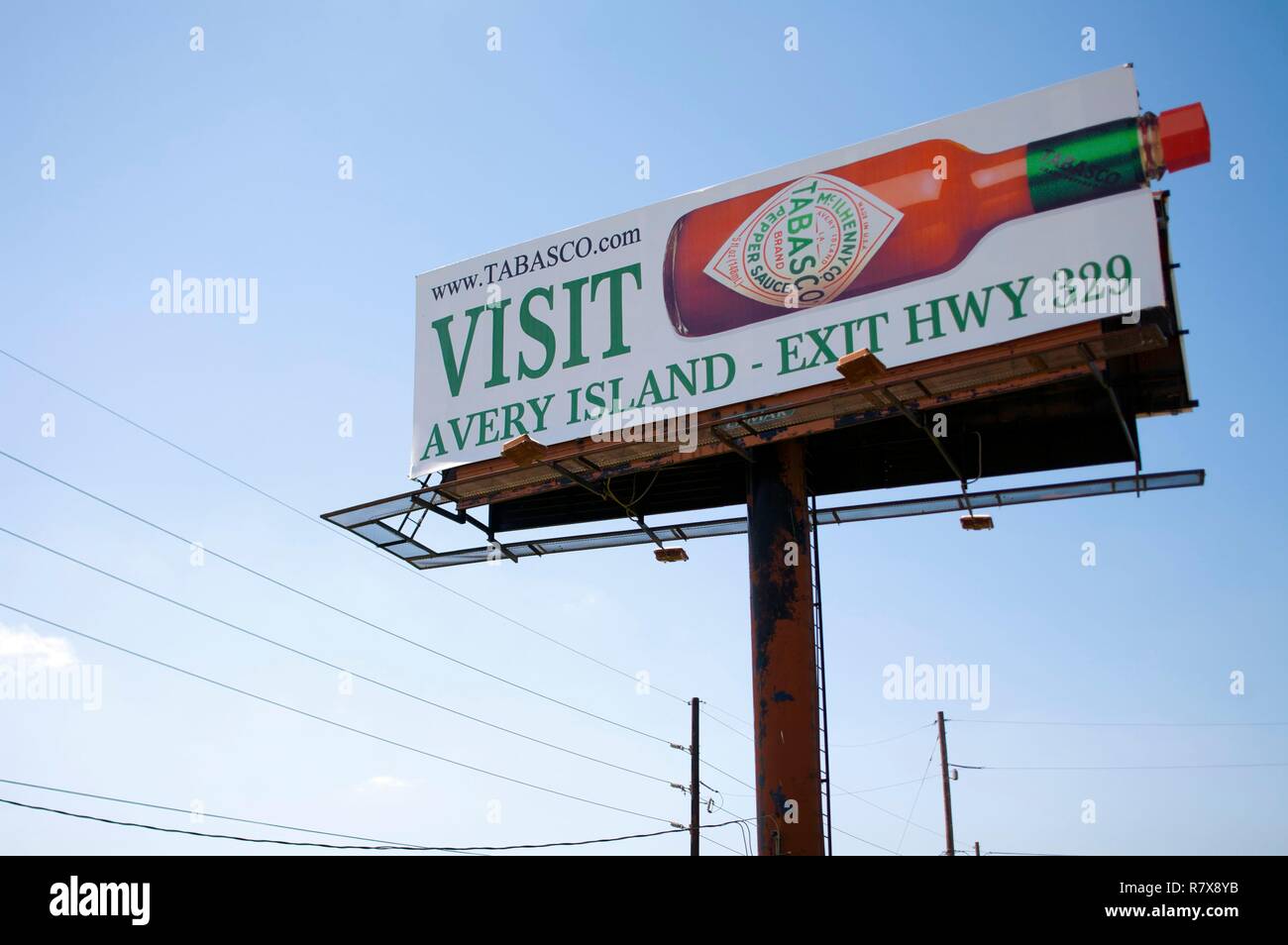 United States, Louisiana, Avery Island, Tabasco factory, signboard Stock  Photo - Alamy