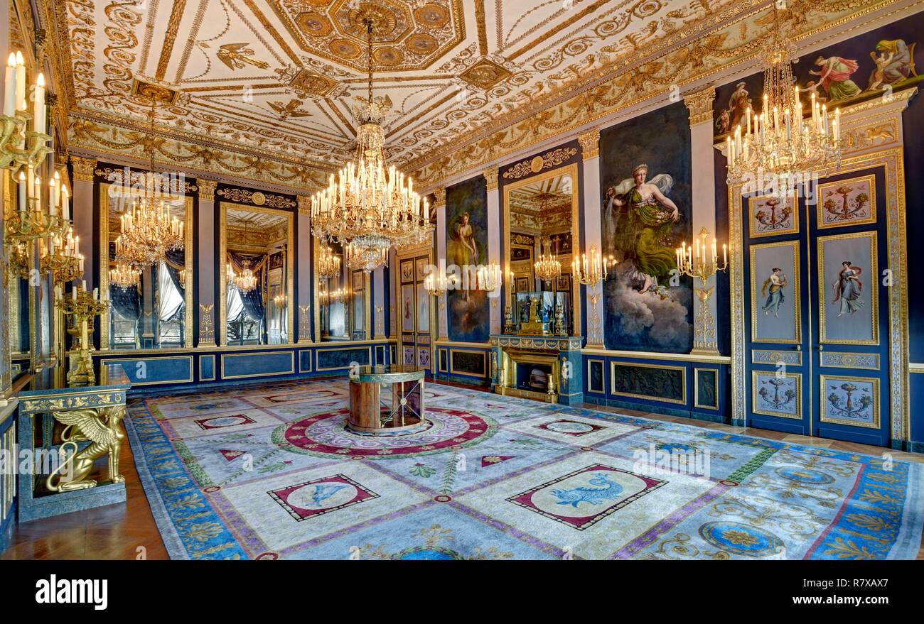 France, Paris, hotel de Beauharnais, residence of the ambassador of Germany, the Seasons room Stock Photo