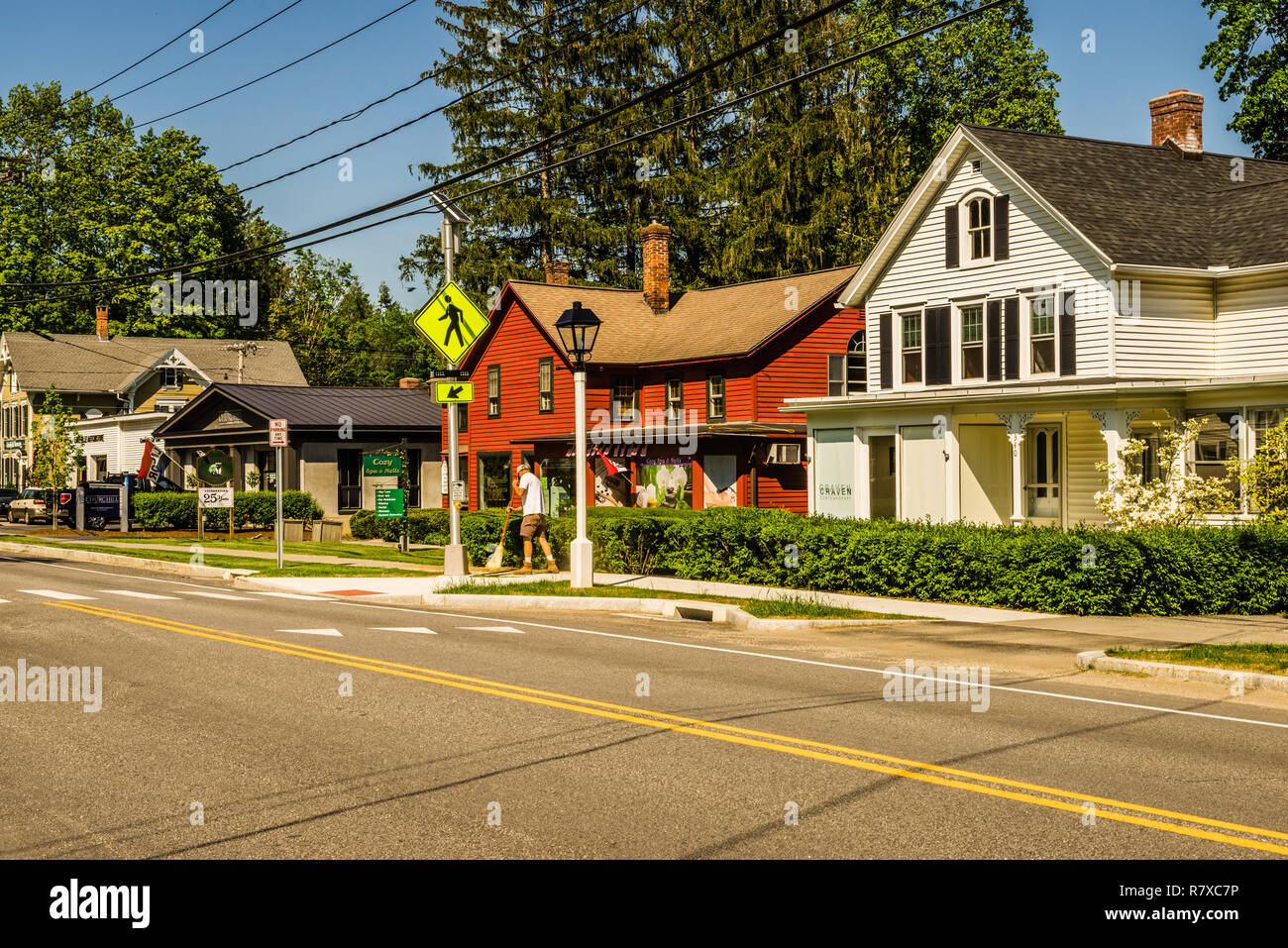 Main Street Route 44 Salisbury, Connecticut, USA Stock Photo Alamy