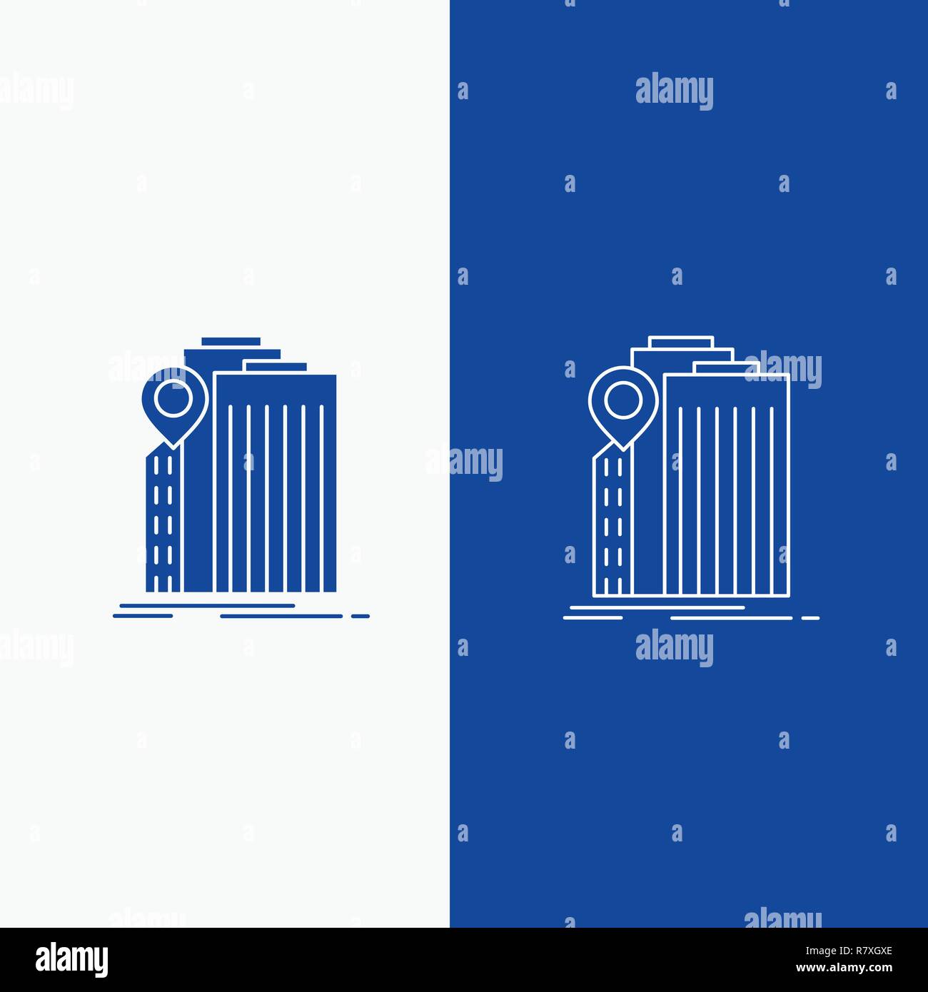 Bank Banking Building Federal Government Line And Glyph Web
