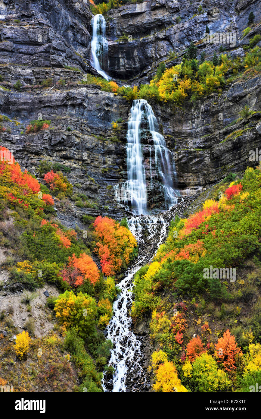 Bridal Veil Falls In Provo Canyon Utah Stock Photo Alamy