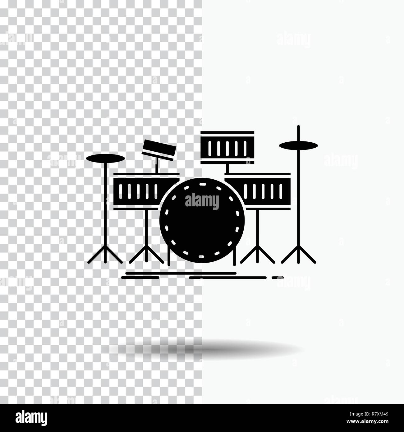 Drum kit on white background Stock Vector Images Alamy