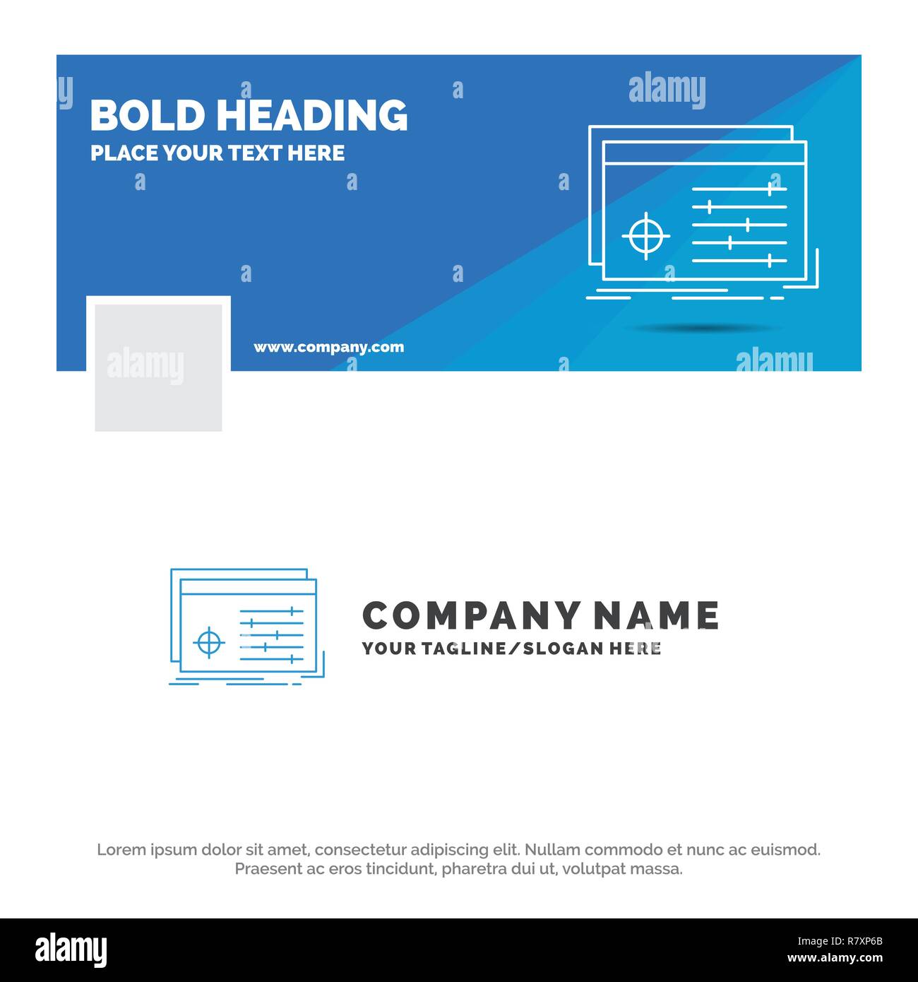 Blue Business Logo Template For File Object Processing Settings