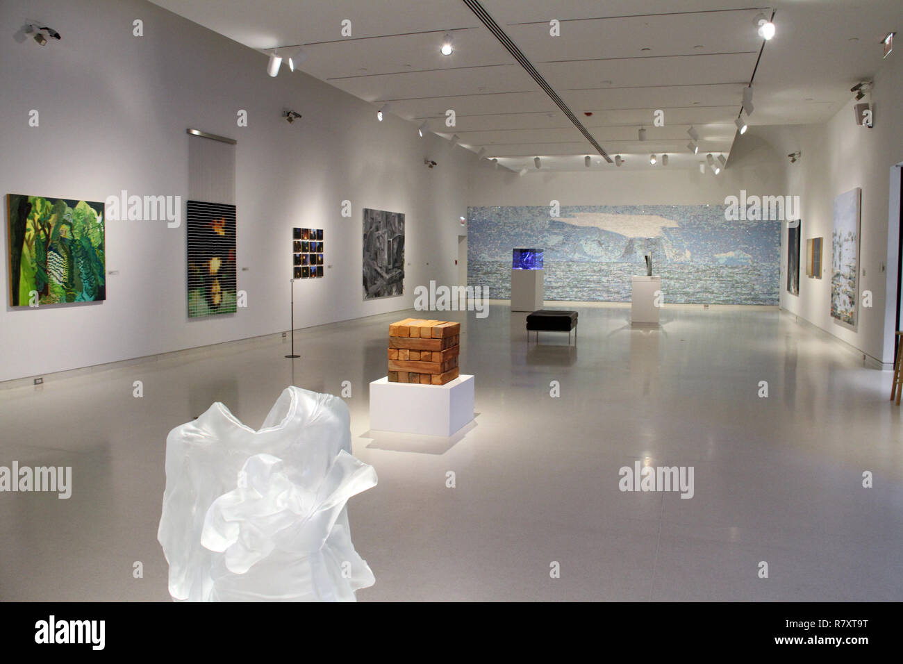 Artwork displayed at the Knoxville Museum of Art, Tennessee, USA Stock