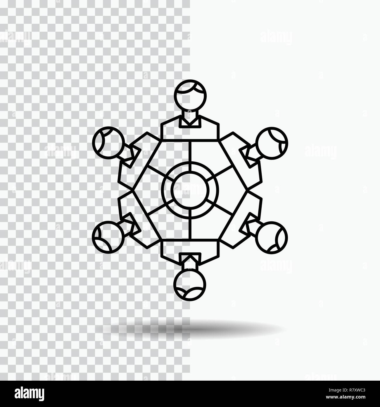 Cooperation Friends Game Games Playing Line Icon On Transparent Background Black Icon Vector Illustration Stock Vector Image Art Alamy
