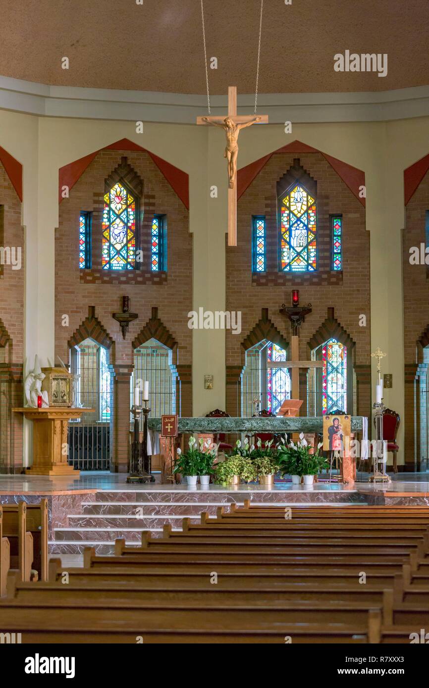 Canada, Quebec province, Montreal, Religious Heritage, St. Maron's Cathedral, Maronite Church Stock Photo