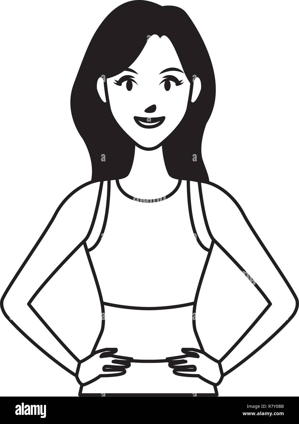 fit woman doing exercise Stock Vector Image & Art - Alamy