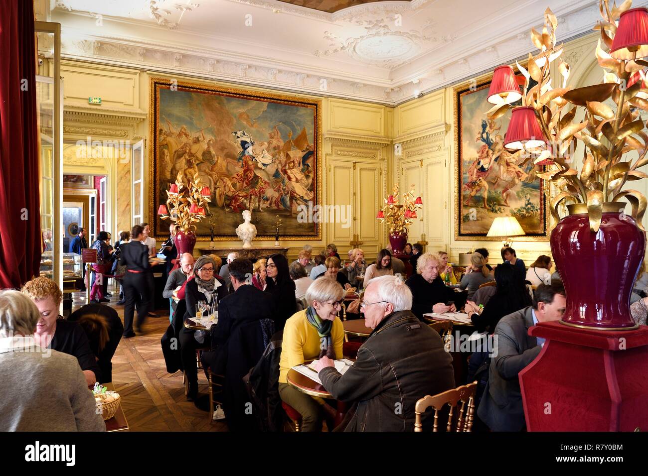 France, Paris, Jacquemart Andree Museum, the Cafe Stock Photo