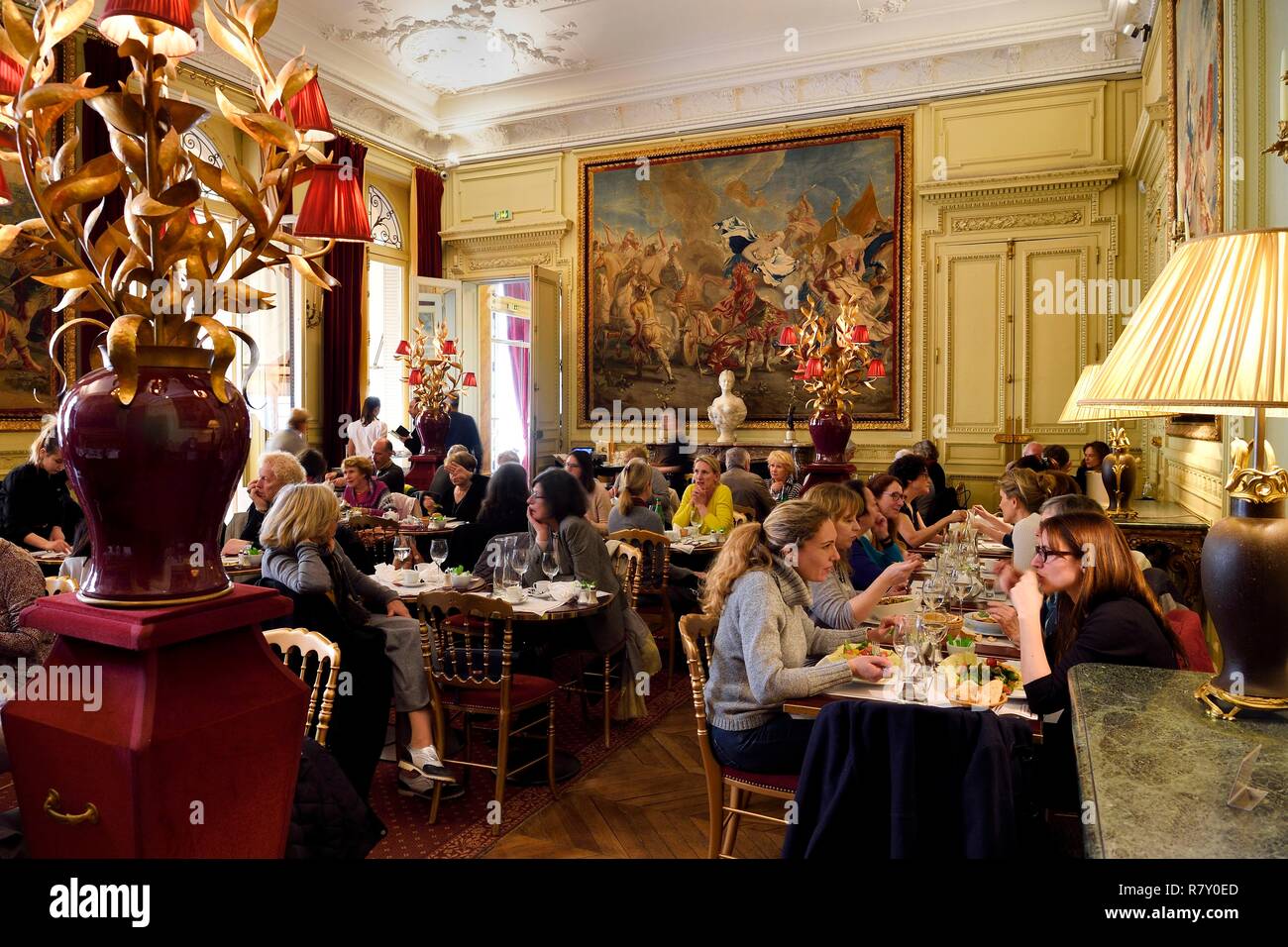 France, Paris, Jacquemart Andree Museum, the Cafe Stock Photo