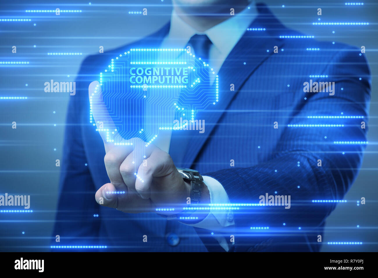 Cognitive computing concept as modern technology Stock Photo - Alamy