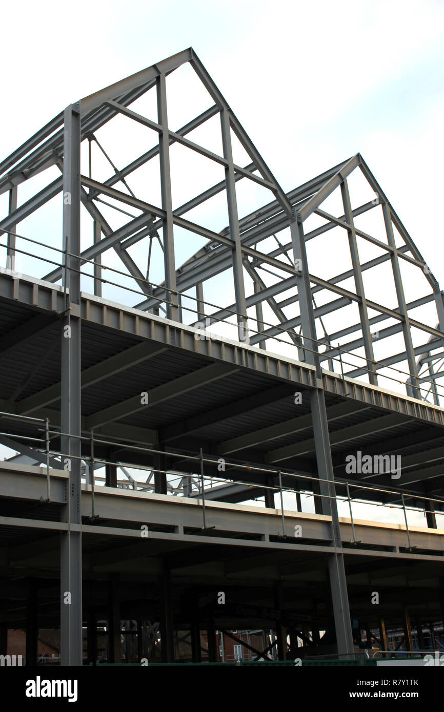 Frame Metal Construction Building Shopping Centre Development Stock ...