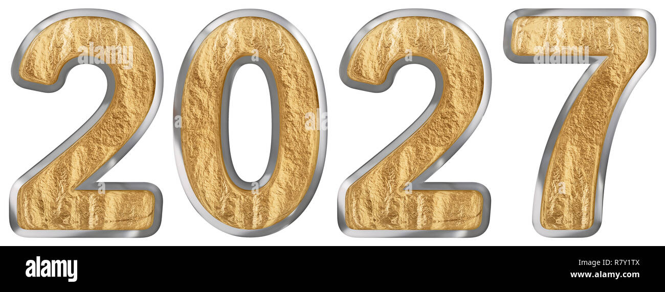 Number 2027 Cut Out Stock Images & Pictures - Alamy