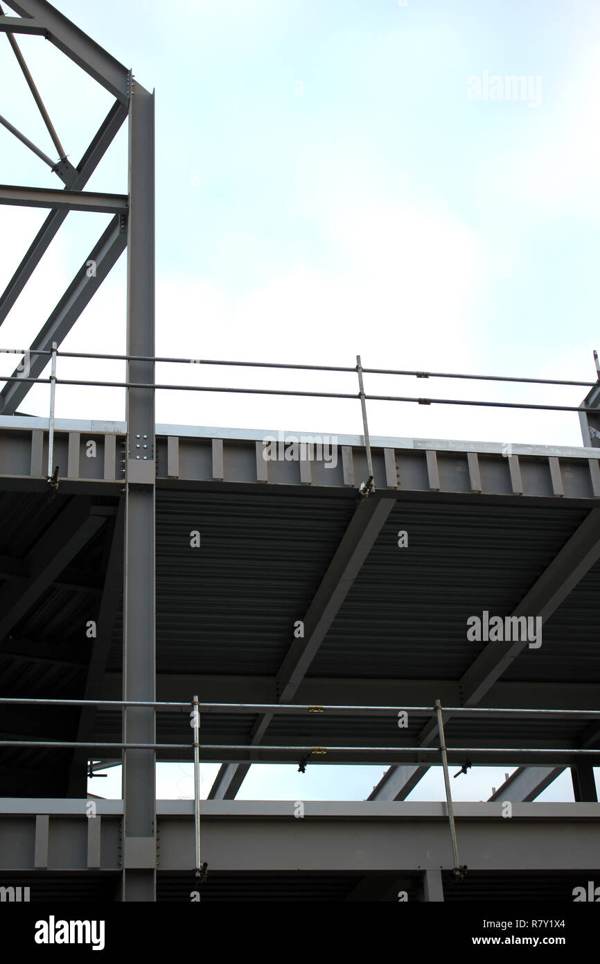 Frame Metal Construction Building Shopping Centre Development Stock 