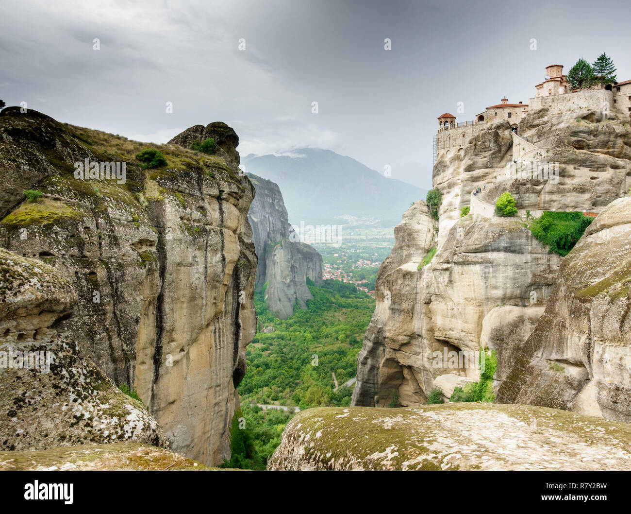View of the Meteora monastery Stock Photo