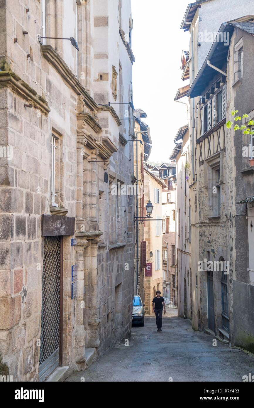 France, Correze, Tulle, old town, Vezere valley Stock Photo