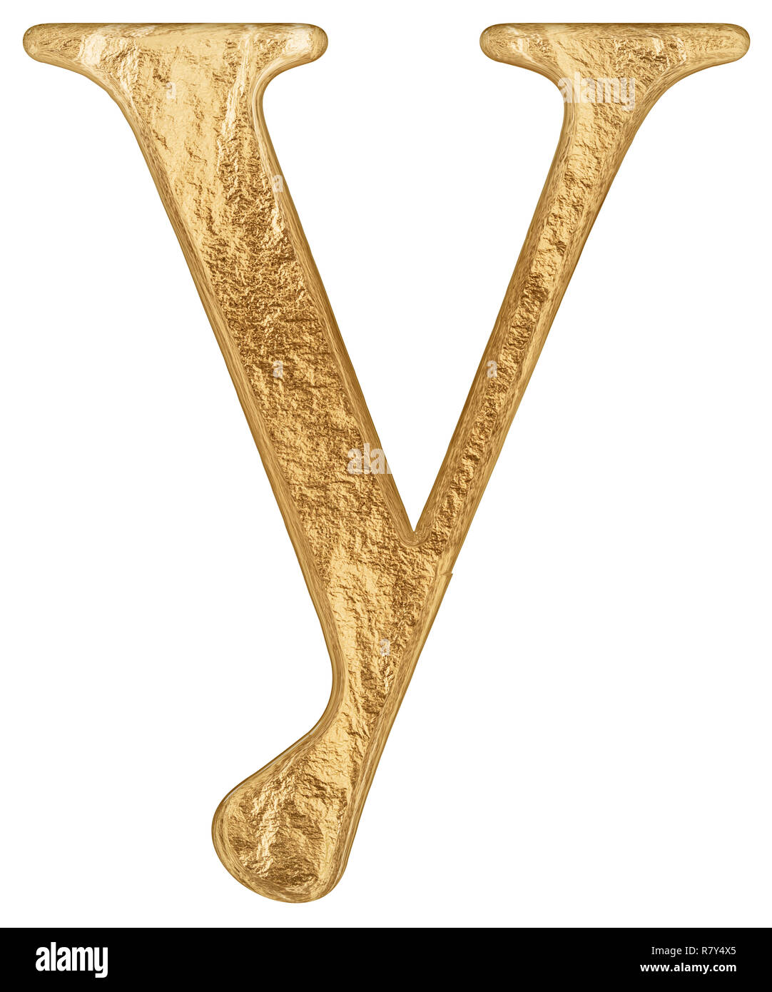 Lowercase letter y, isolated on white, 3D render Stock Photo Alamy