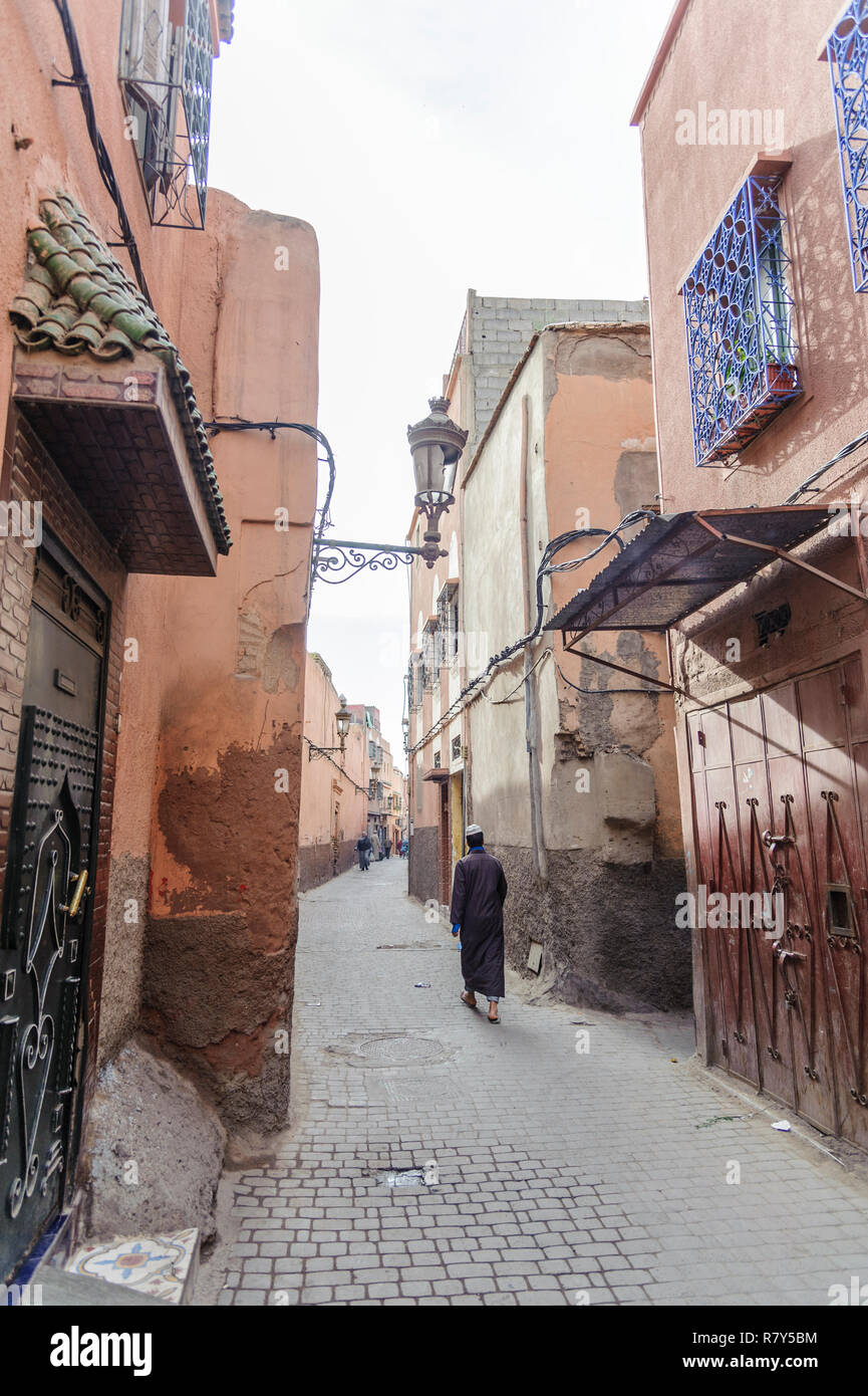 05-03-15, Marrakech, Morocco. Street scene in the souk, in the medina. Photo: © Simon Grosset Stock Photo