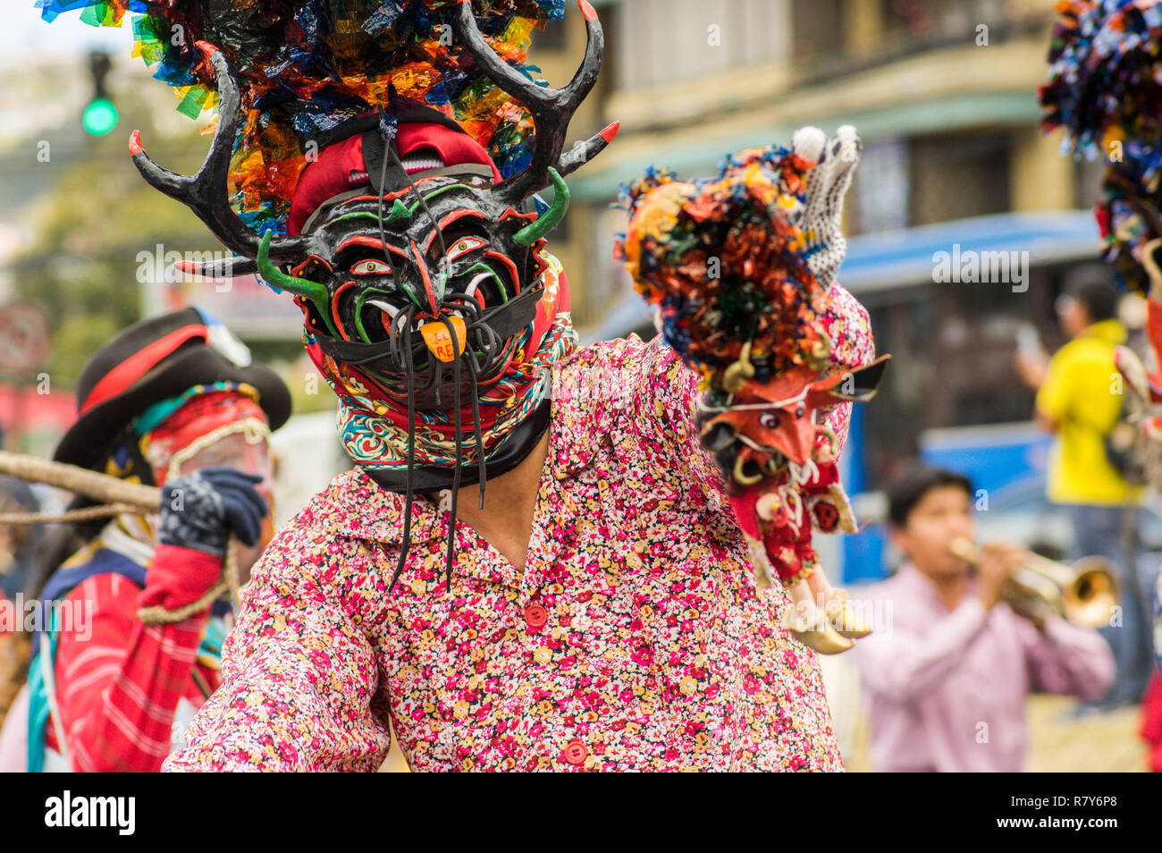 Quito, Ecuador September, 03, 2018 Unidentified man participating in