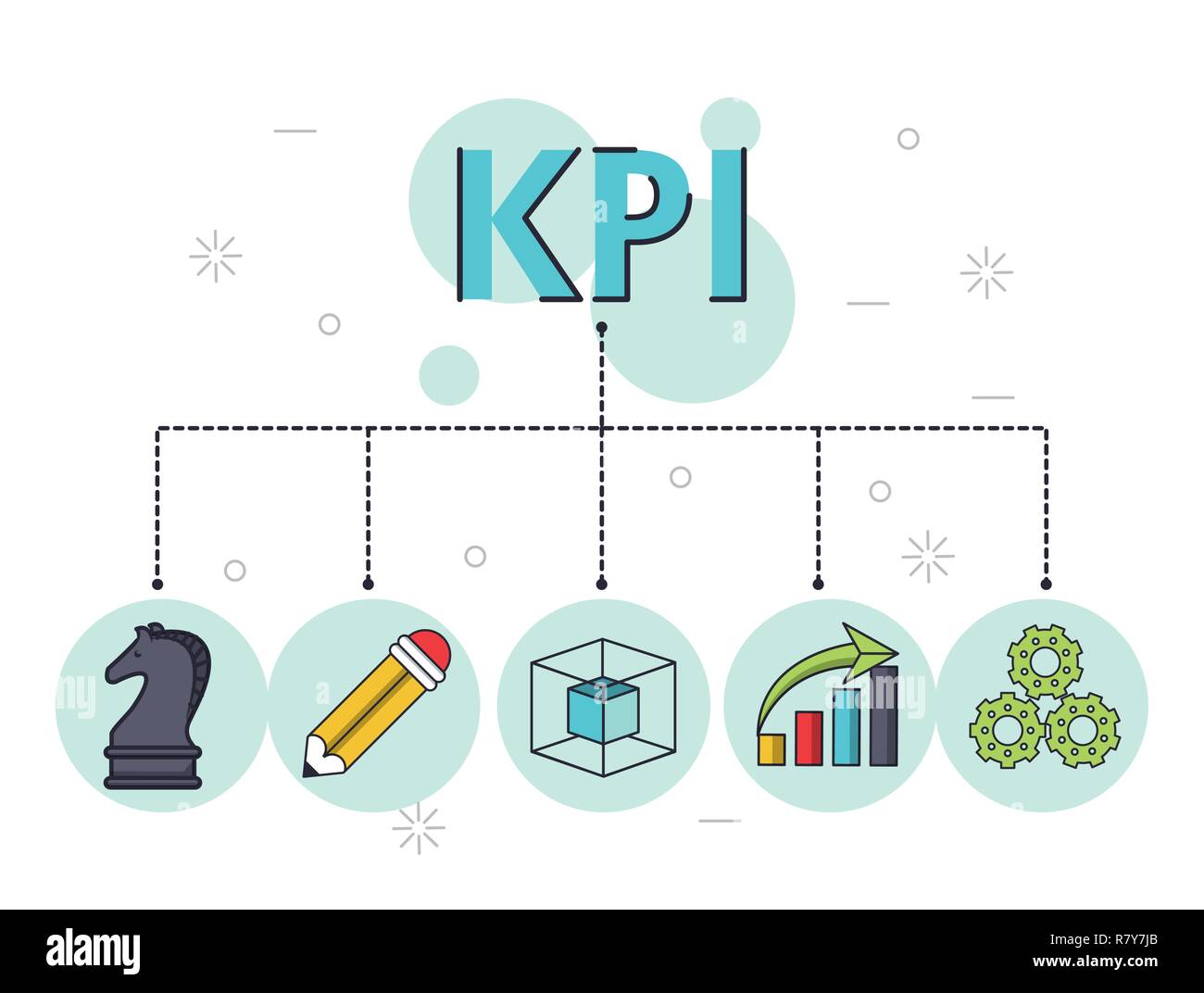 key performance indicator Stock Vector
