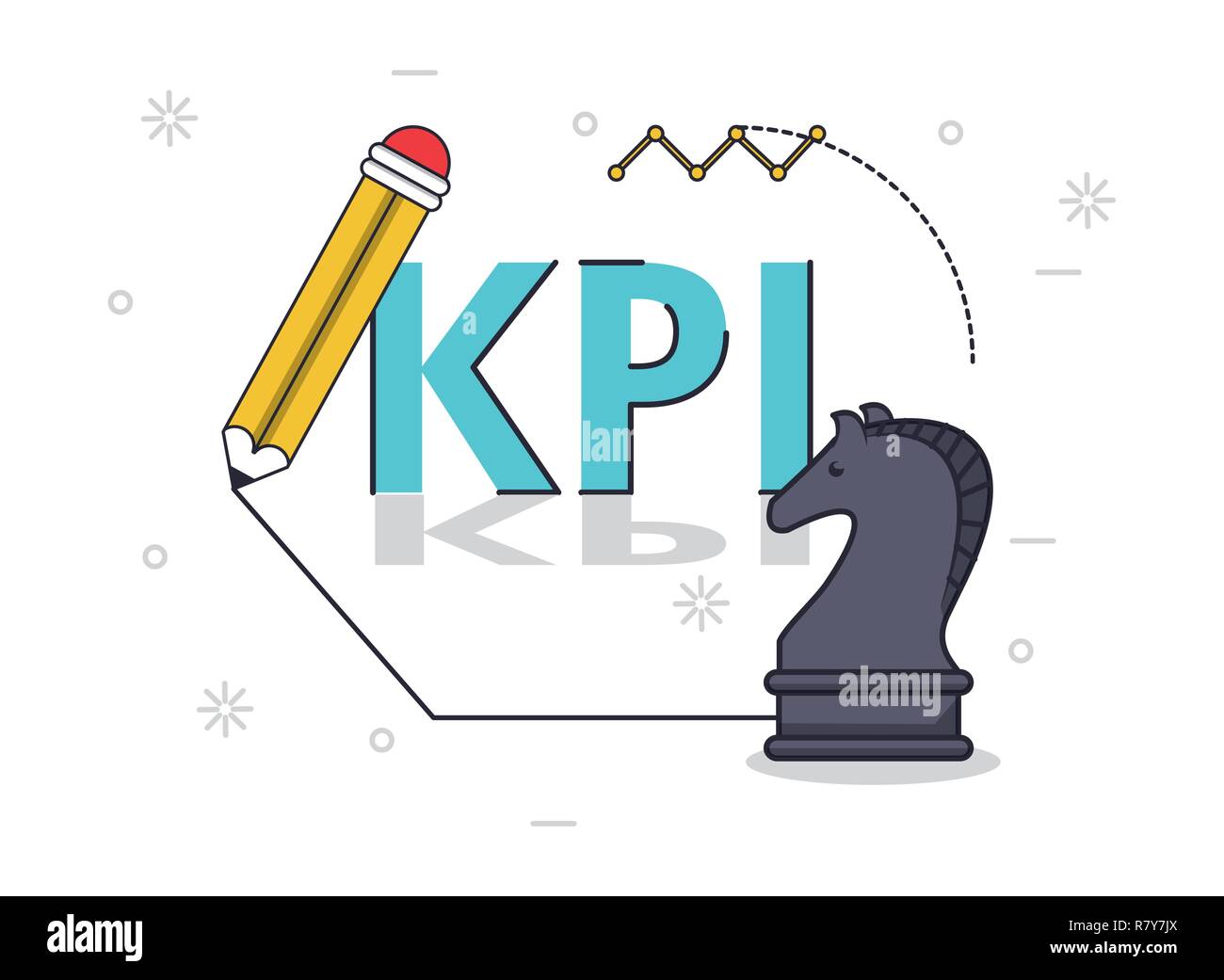 key performance indicator Stock Vector