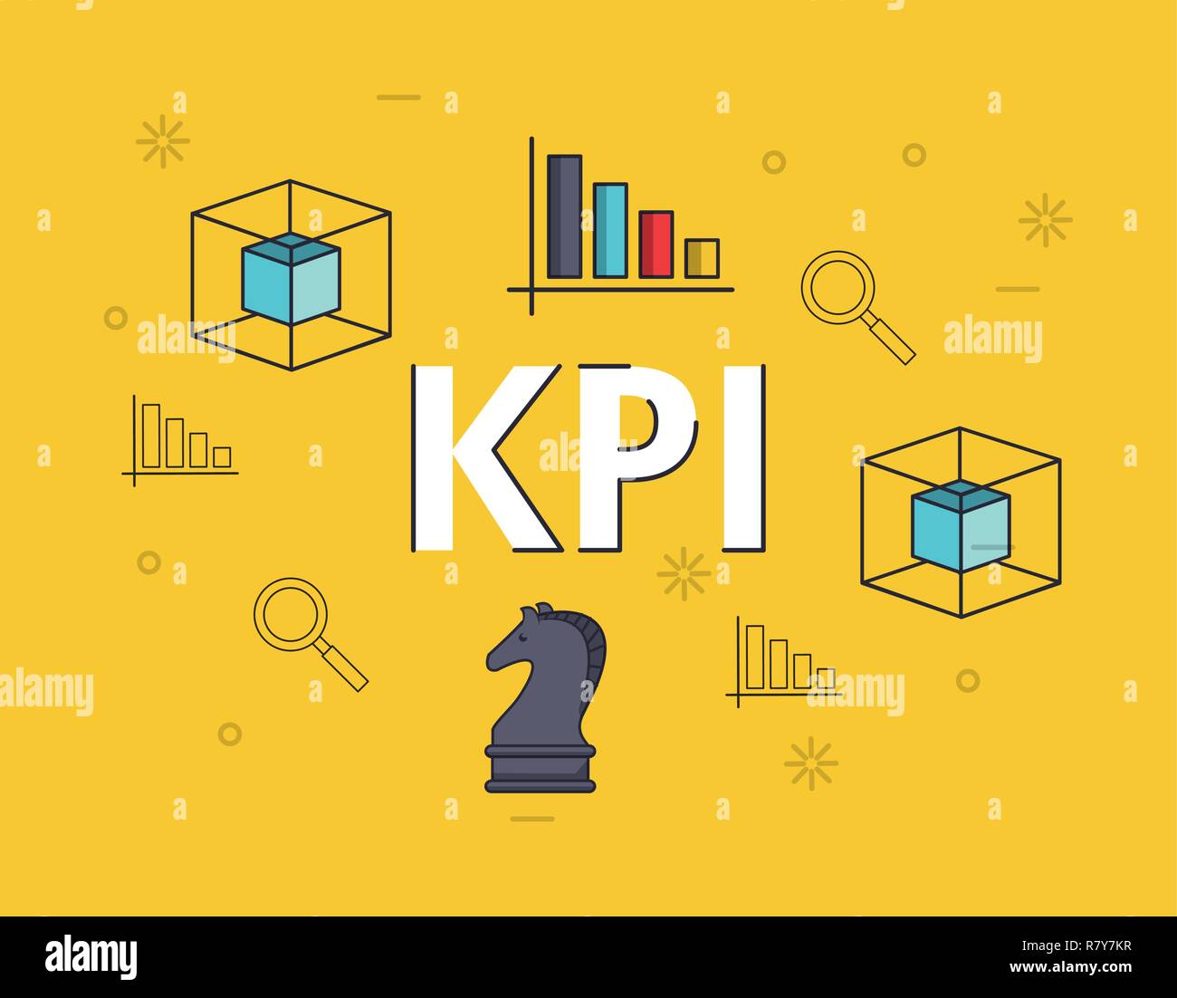 key performance indicator Stock Vector