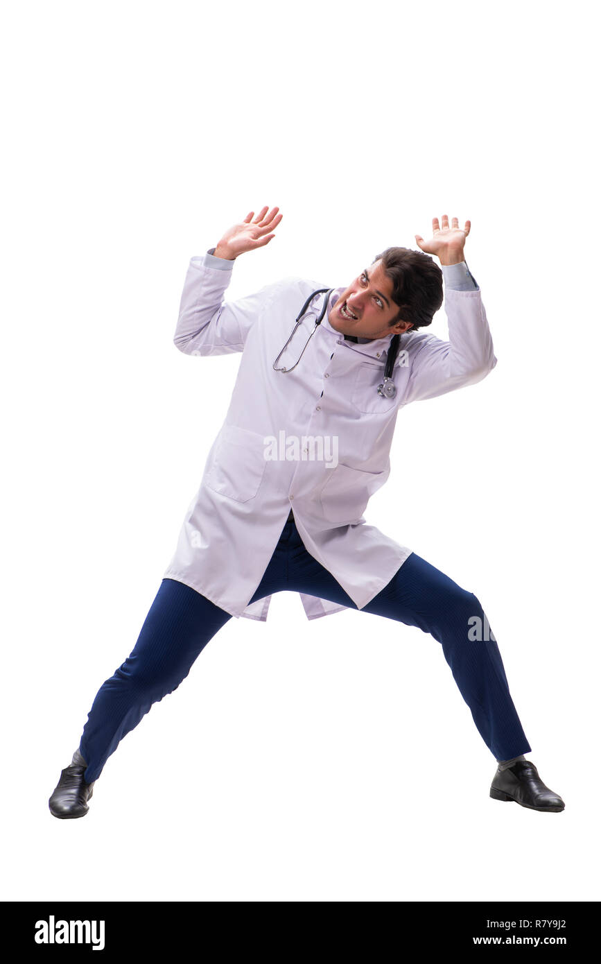 Young handsome doctor under hi-res stock photography and images - Alamy