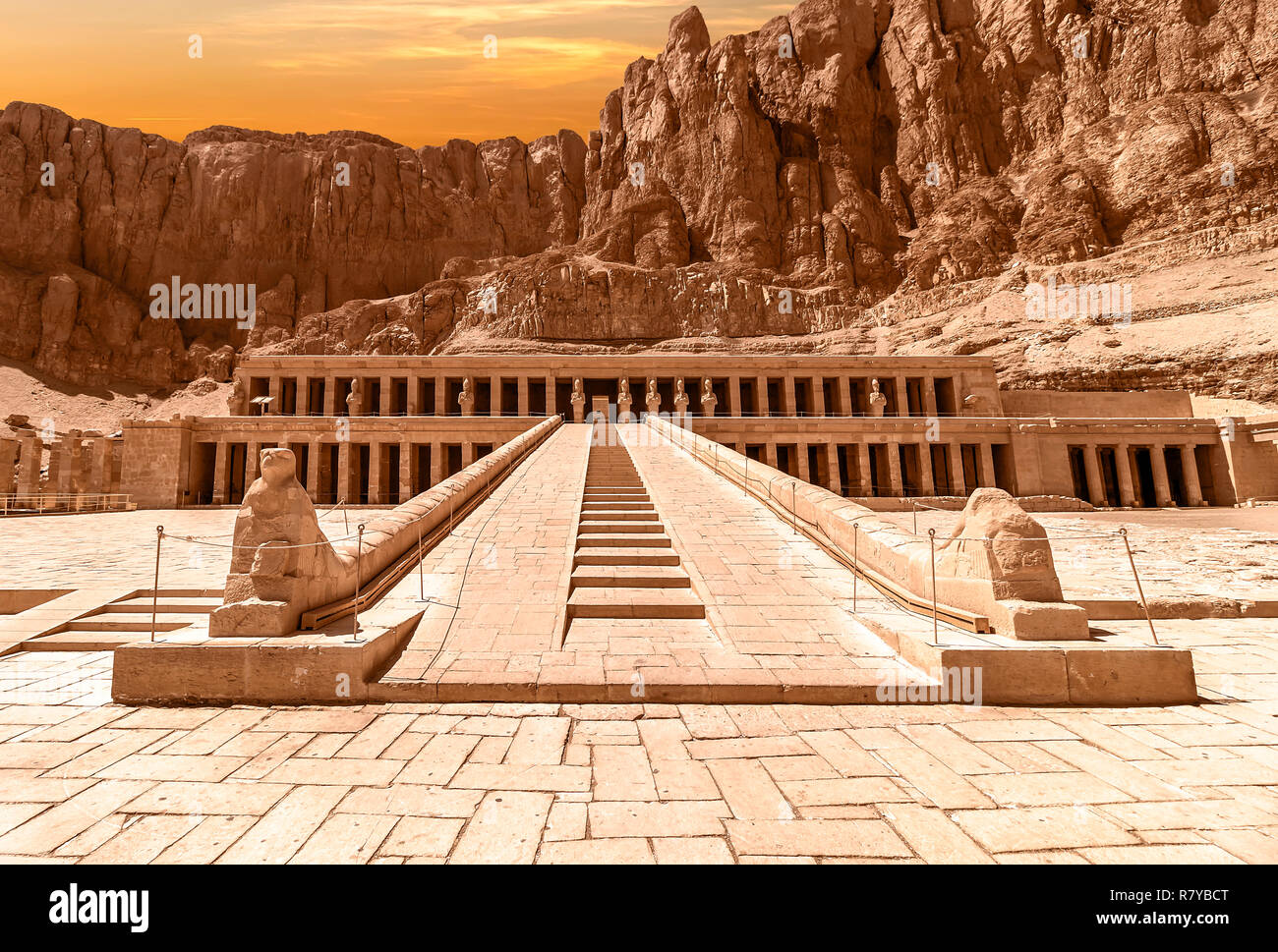 The Mortuary Temple of Hatshepsut, also known as the Djeser-Djeseru