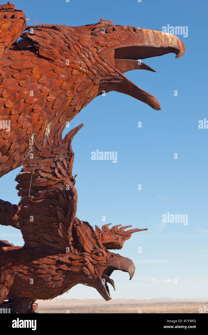 Metal Bird sculptures by Ricardo Breceda in Galleta Meadows in Borrego