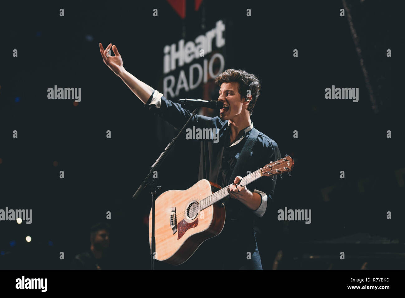 Shawn Mendes at the iHeartRadio Jingle Ball at the TD Garden on