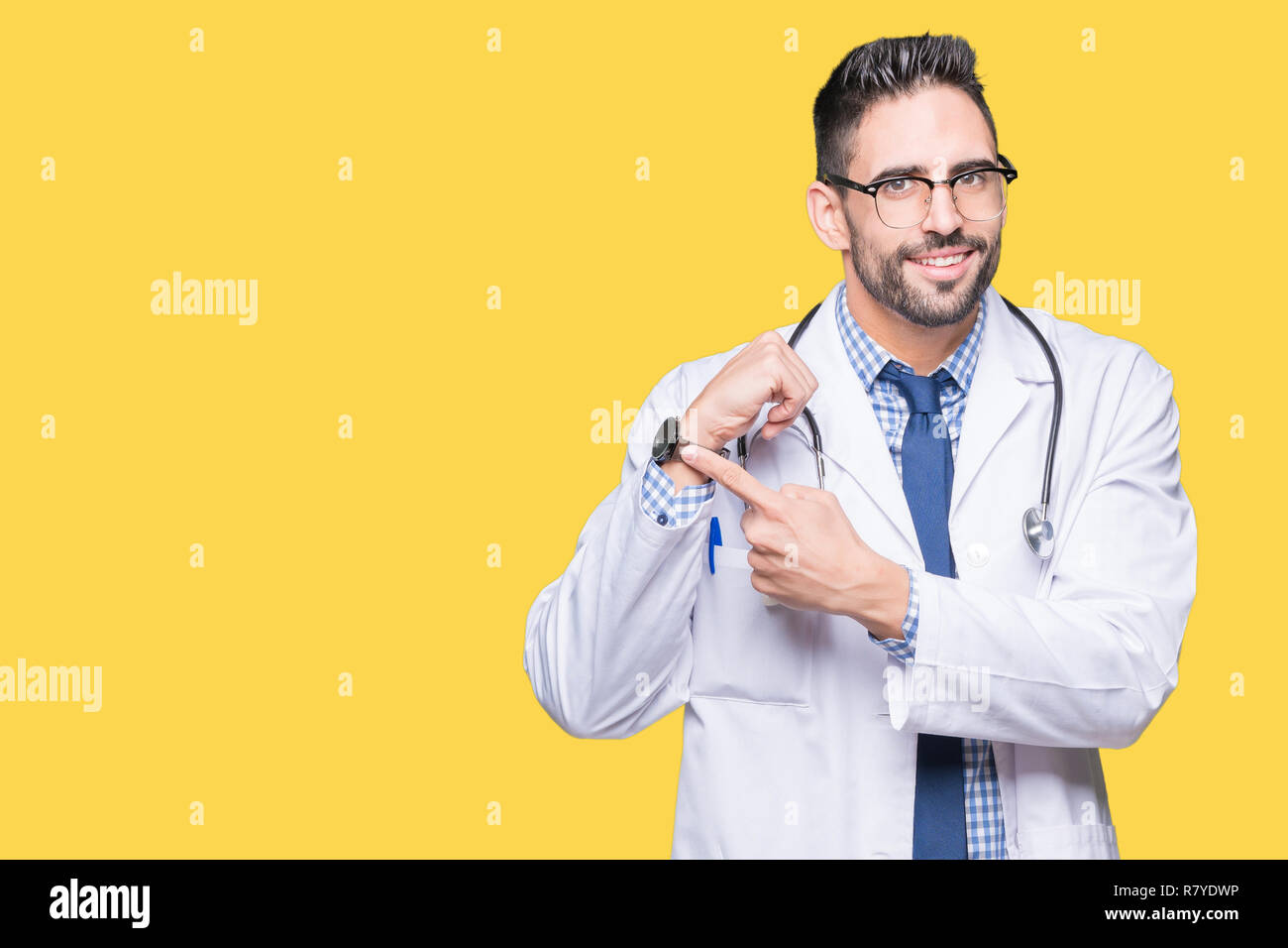 Angry pointing doctor young man hi-res stock photography and images - Alamy