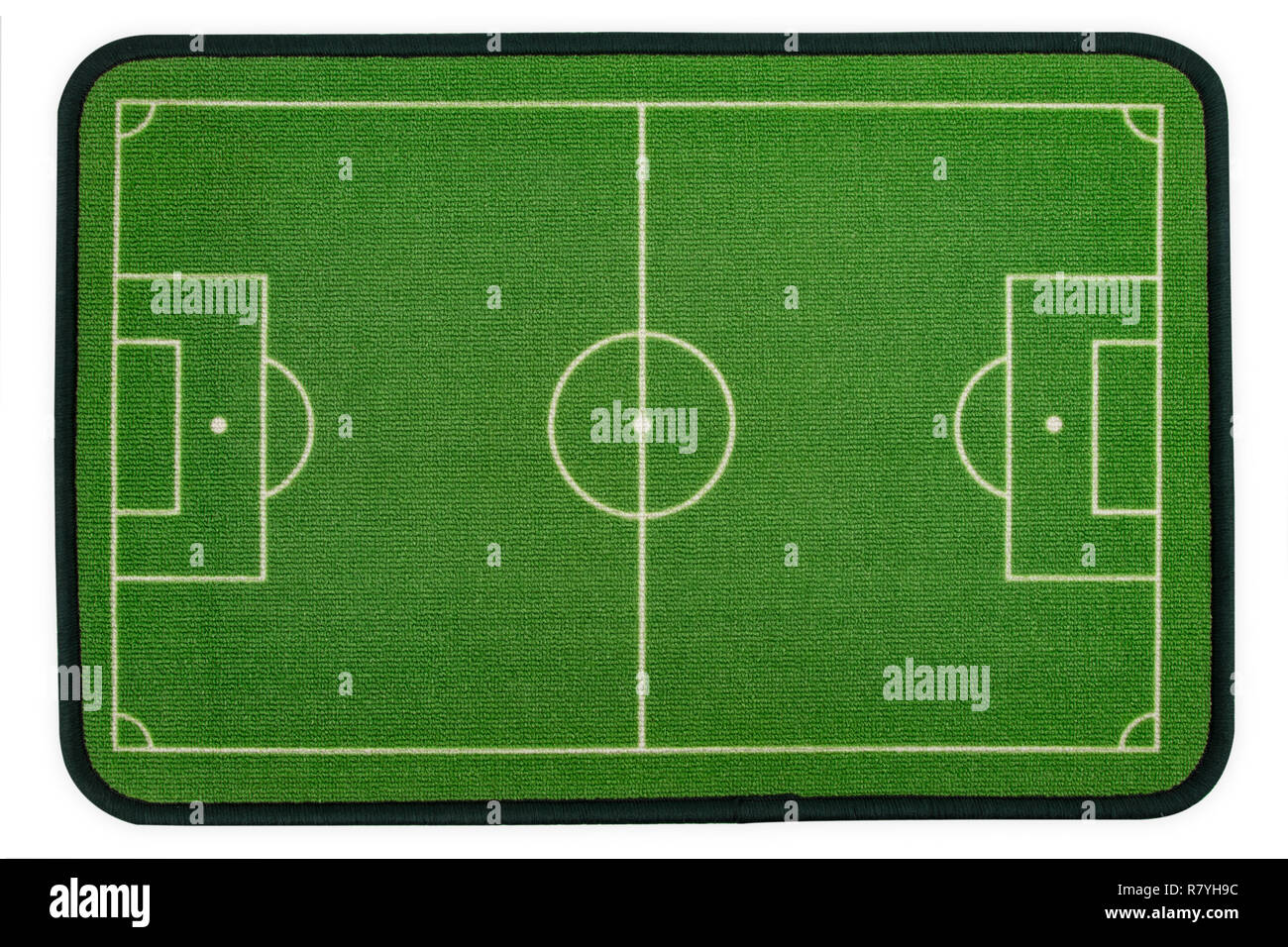 Soccer field from above isolated on white background Stock Photo Alamy