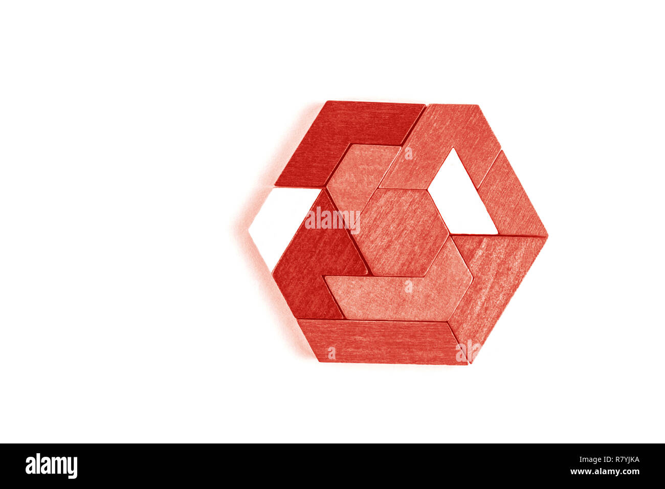 Tangram hexagon hi-res stock photography and images - Alamy