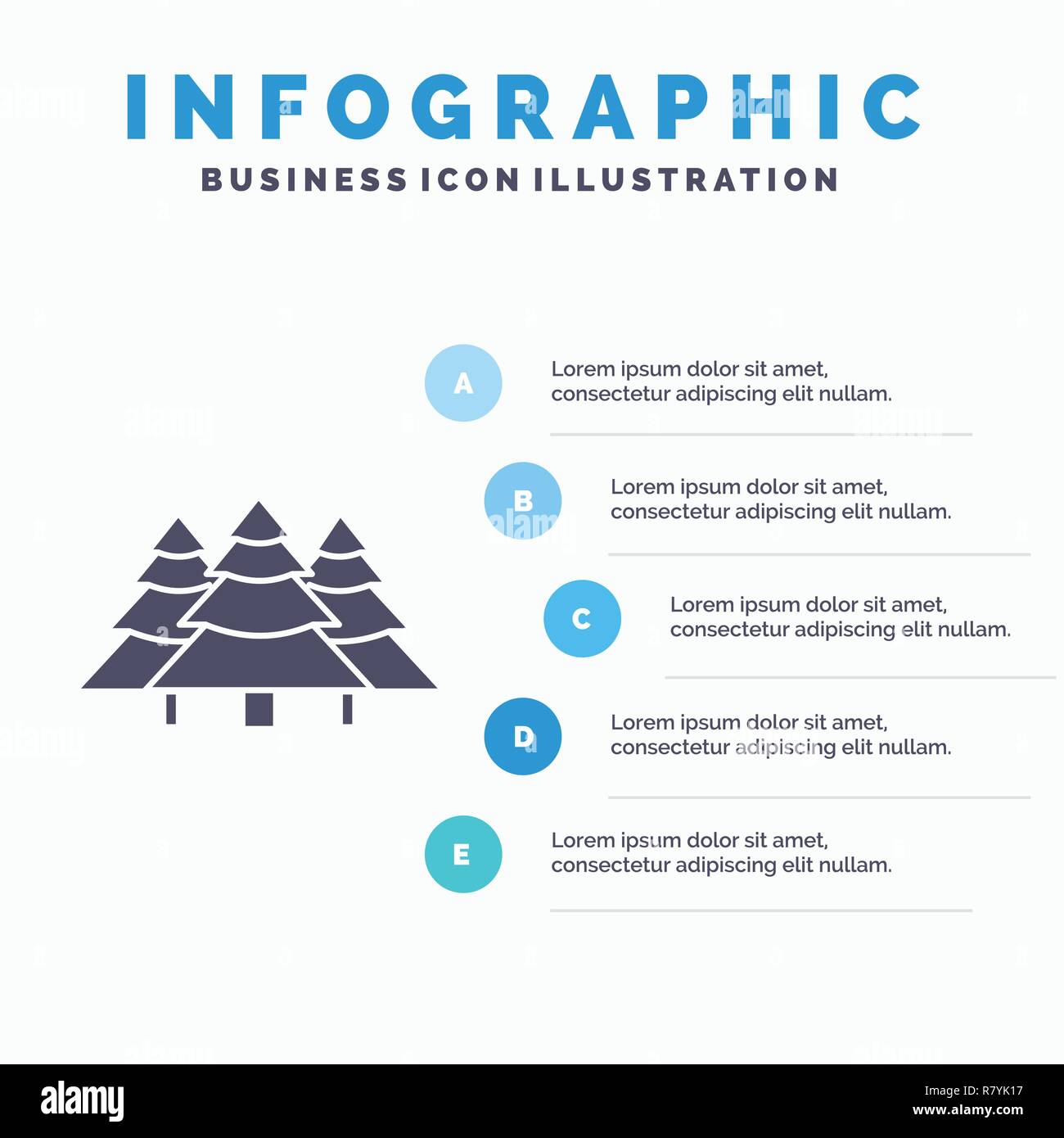 forest, camping, jungle, tree, pines Infographics Template for Website and Presentation. GLyph Gray icon with Blue infographic style vector illustrati Stock Vector