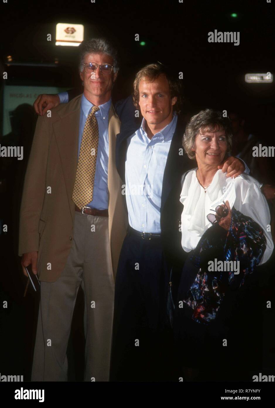 BEVERLY HILLS, CA - APRIL 6: Actor Ted Danson and actor Woody Harrelson attend the 'Indecent Proposal' Premiere on April 6, 1993 at the Samuel Goldwyn Theatre in Beverly Hills, California. Photo by Barry King/Alamy Stock Photo Stock Photo