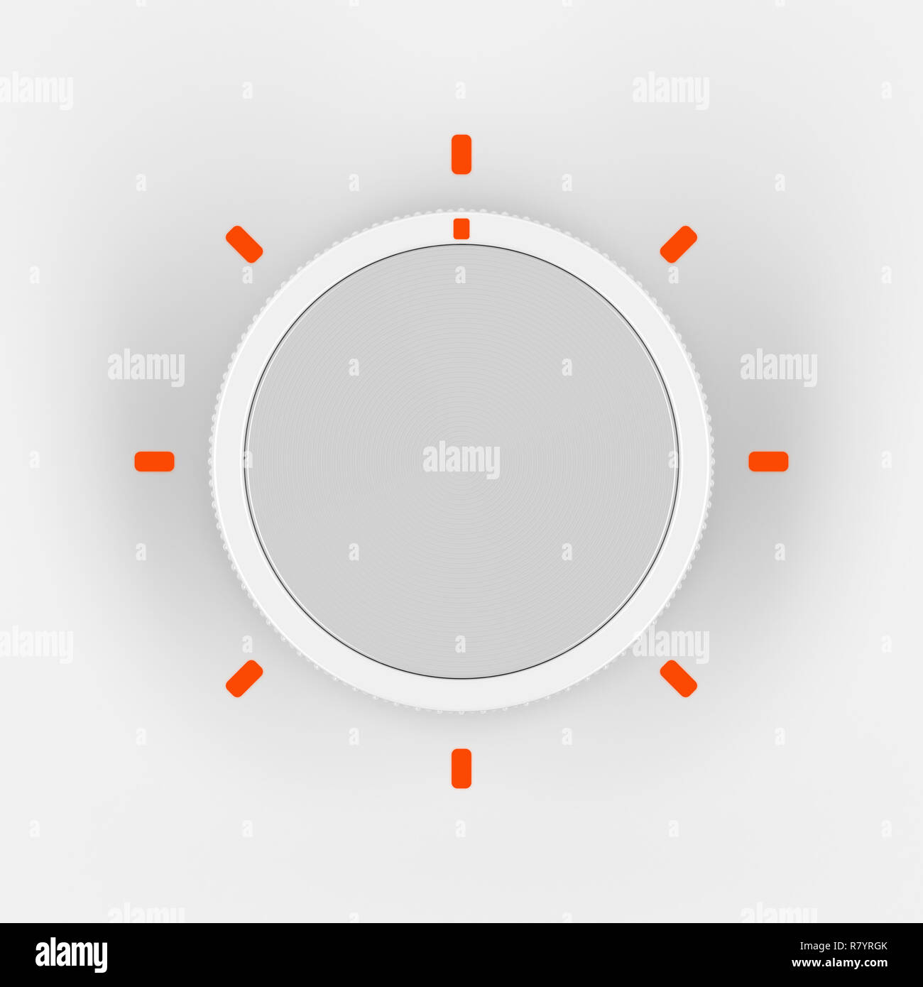 Control knob for different types of devices, top view Stock Photo Alamy