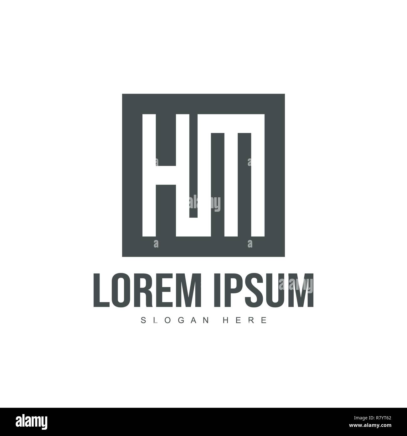 Initial letter logo template. Minimalist letter logo template design ...