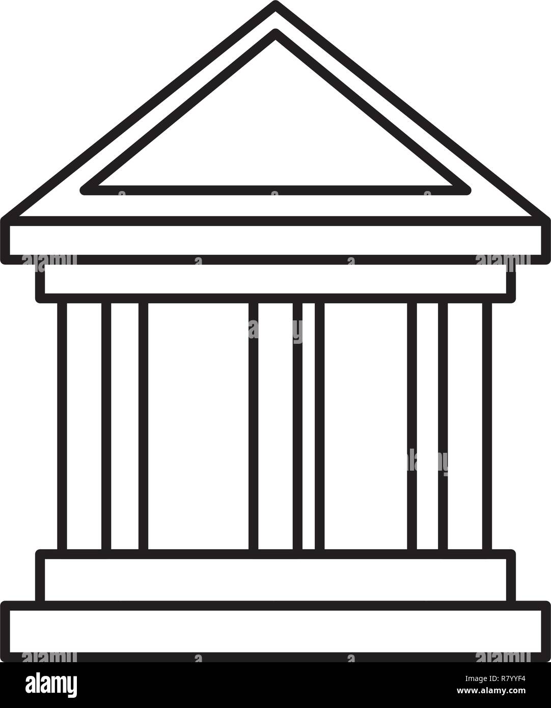 bank building isolated icon vector illustration design Stock Vector ...
