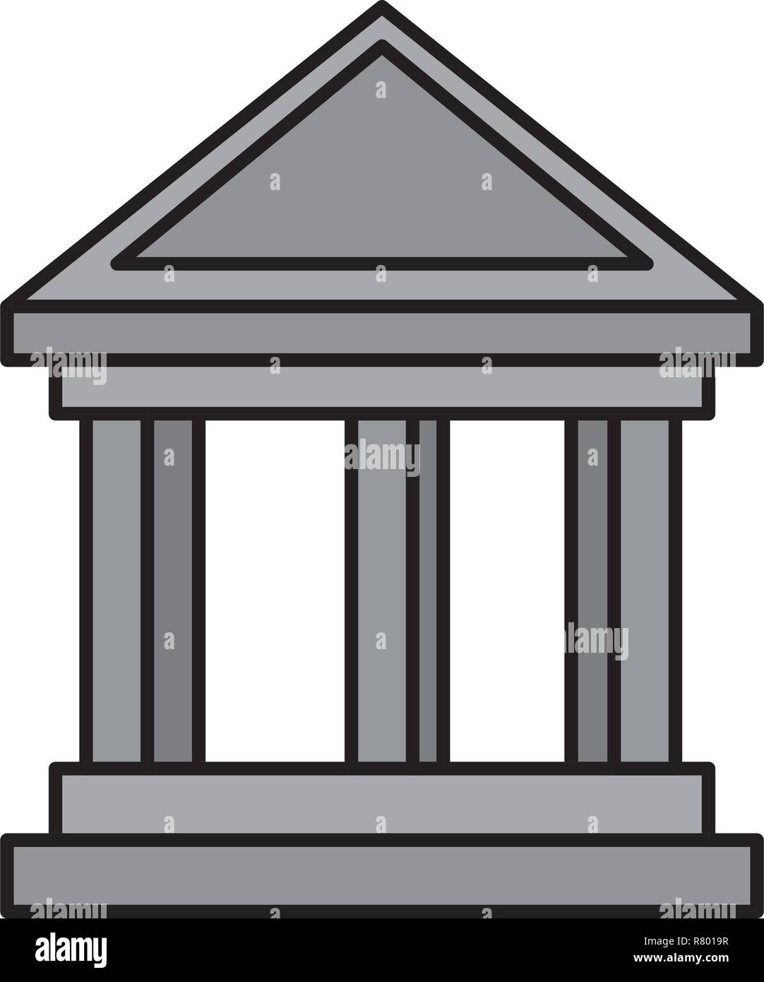 bank building isolated icon vector illustration design Stock Vector ...