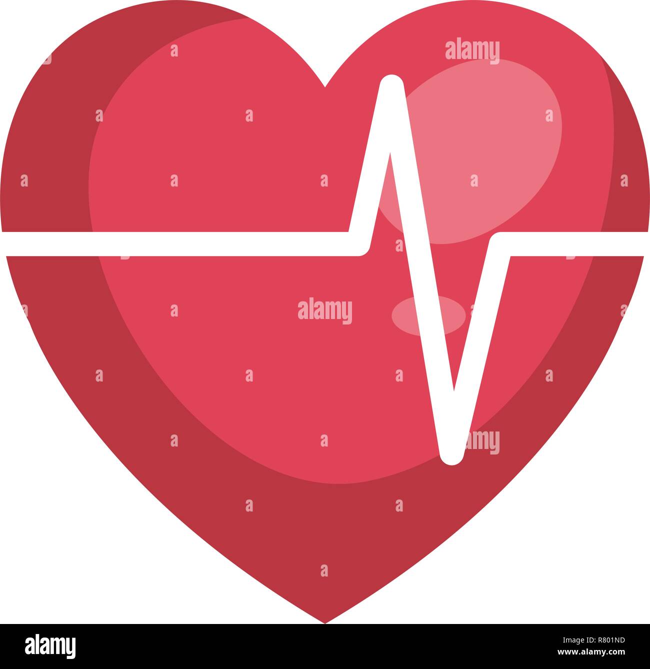 heart cardiology isolated icon vector illustration design Stock Vector ...