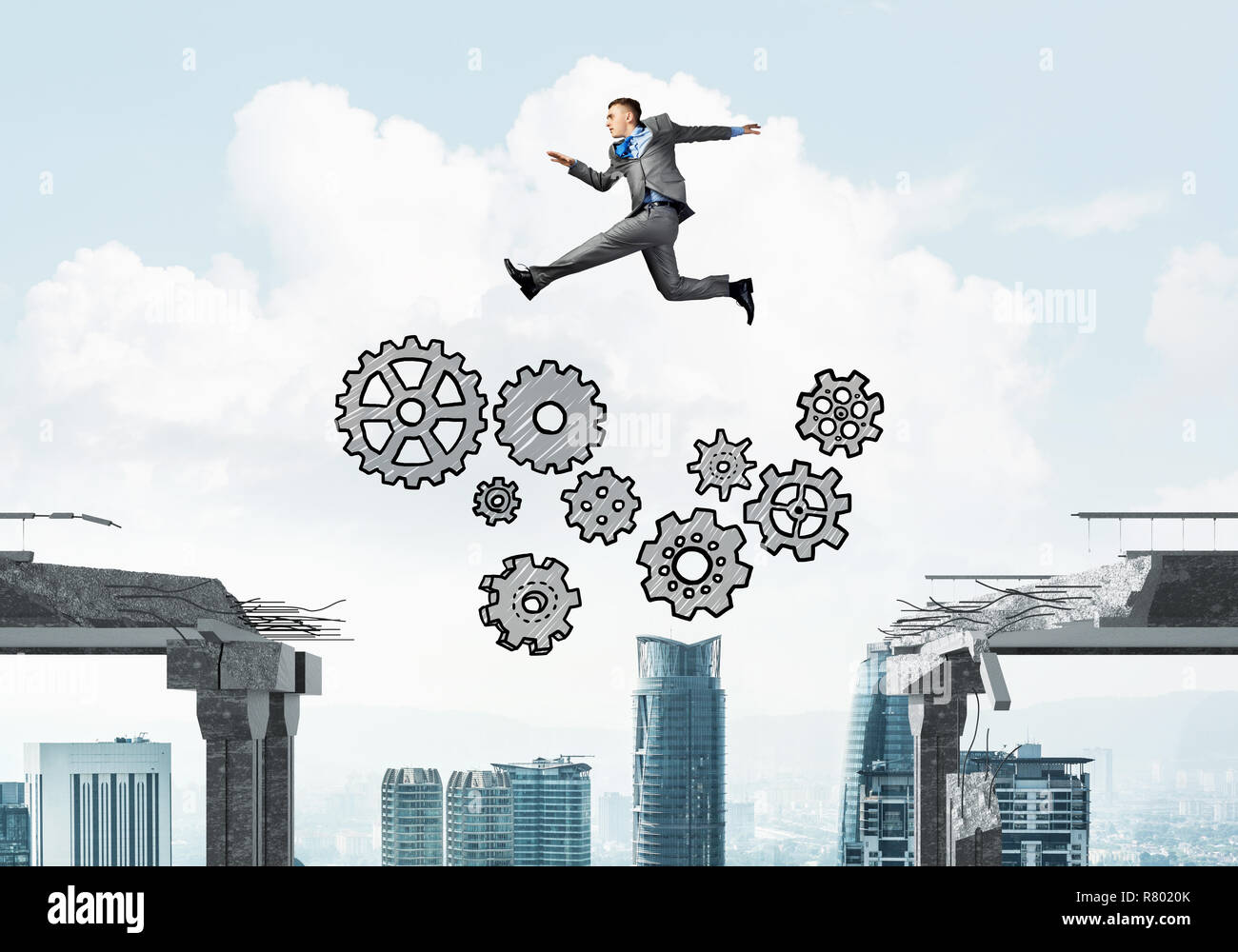 Problem and difficulties overcoming concept Stock Photo - Alamy