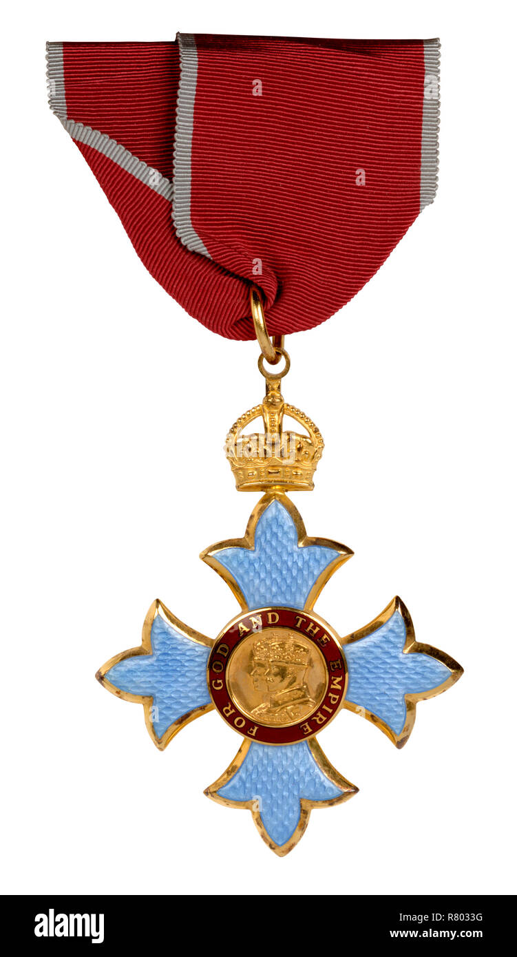 CBE or Commander of the Most Excellent Order of the British Empire medal Stock Photo