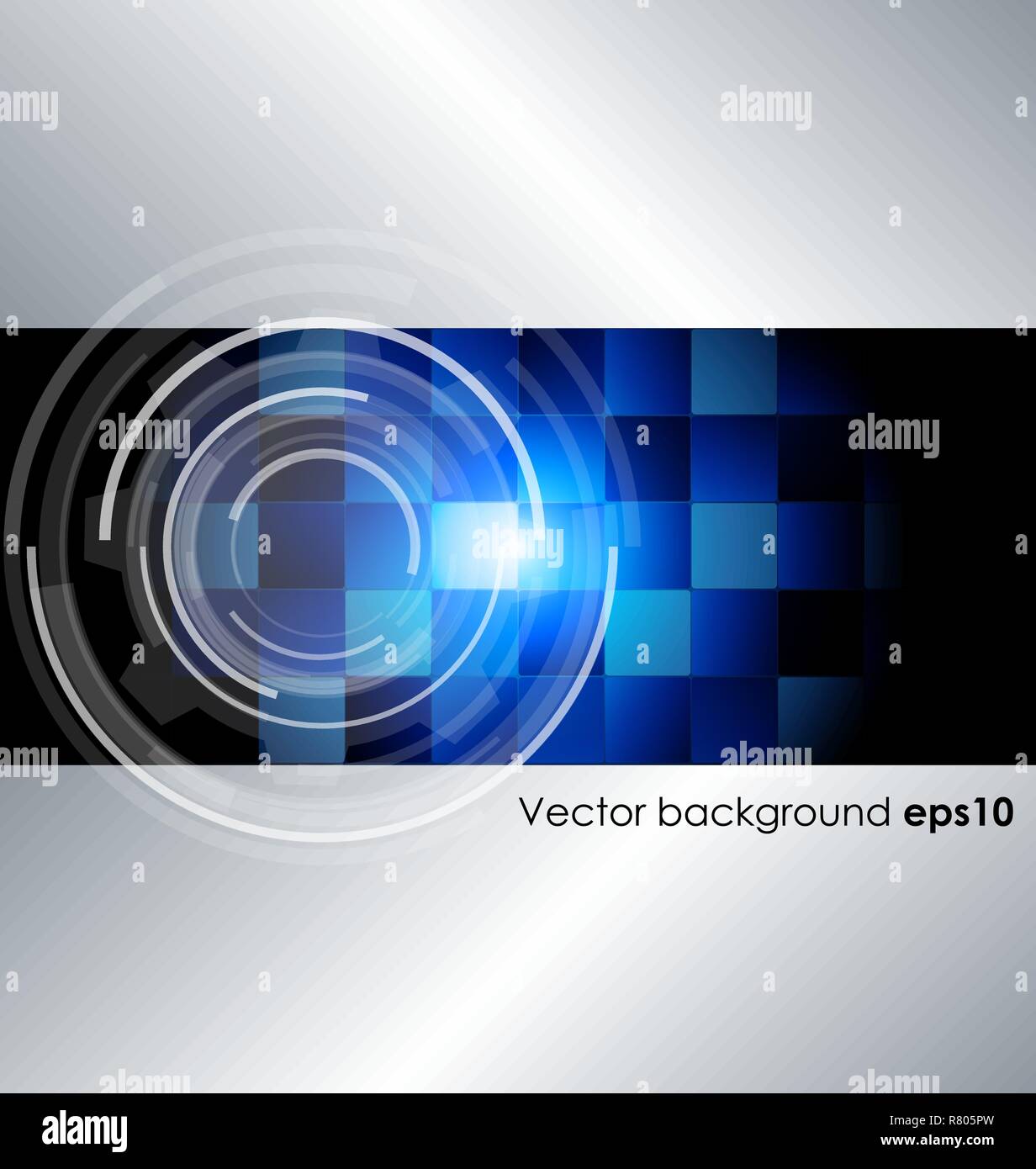 Technology lines blue colorful wave vector with background Stock Vector